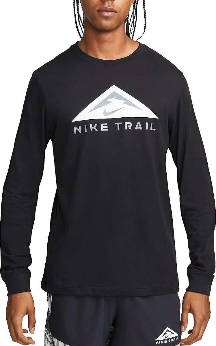 Тениска Nike Dri-FIT Trail Running Long Sleeve T-Shirt Черно | dv9381-010
