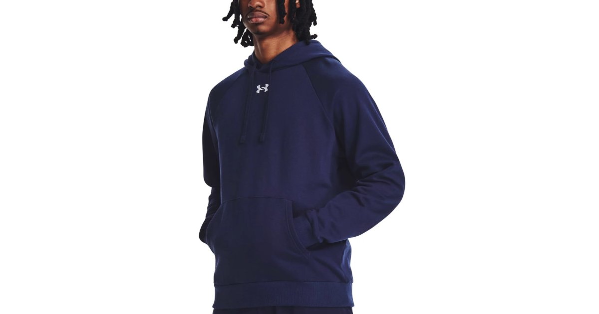 Суитчър Under Armour Rival Fleece Hoodie Тъмно синьо | 1379757-410, 1