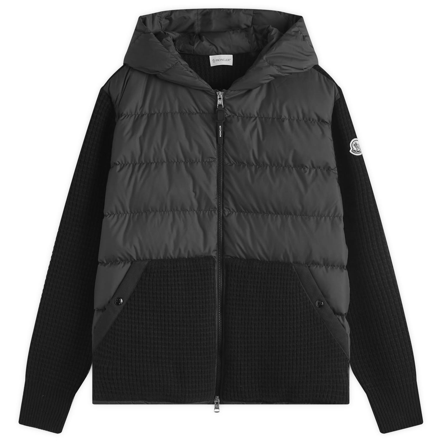 Пухо яке Moncler Knit Waffle Jacket Black Черно | 9B000-31-M4281-999, 0