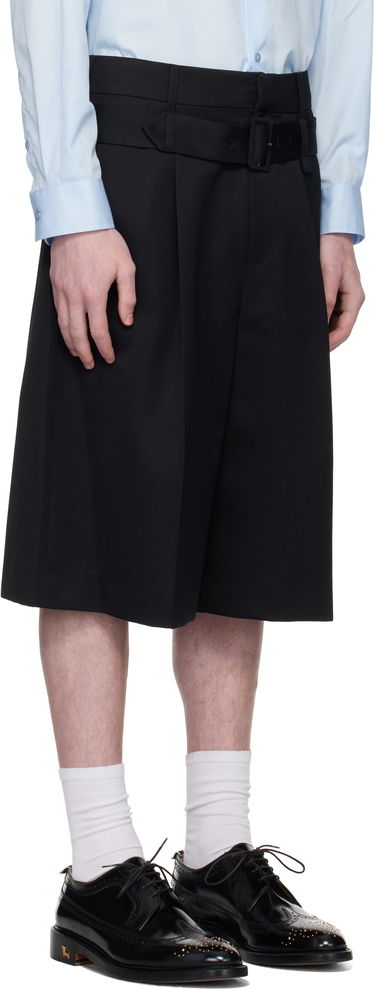 Къси панталони Simone Rocha Simone Rocha Wide Leg Multi Belt Loop Shorts Черно | 4160 1217, 1