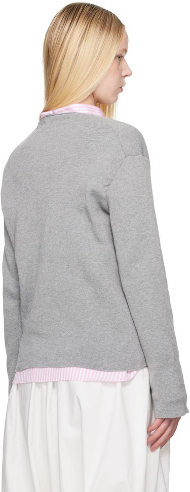 Пуловер Comme des Garçons Comme des Garçons Shirt Geometric Cutouts Sweater Сиво | FO-N002-S25, 2