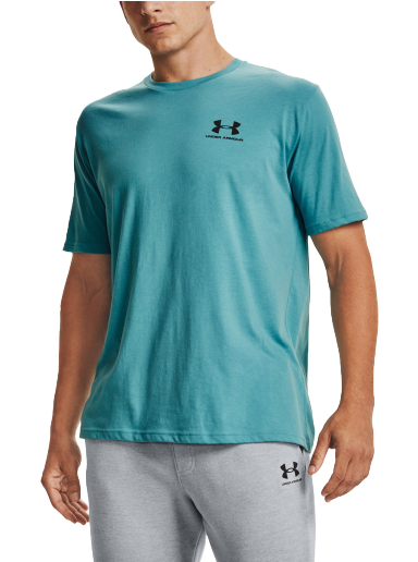 Тениска Under Armour Sportstyle Left Chest Tee Тюркоазено | 1326799-476