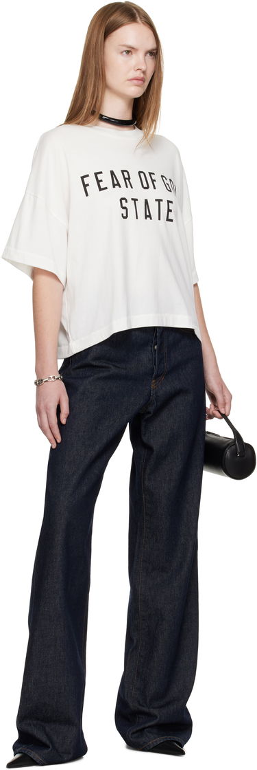Тениска Fear of God Fear of God ESSENTIALS Boxy T-Shirt Бяло | 125SP257164FW, 3