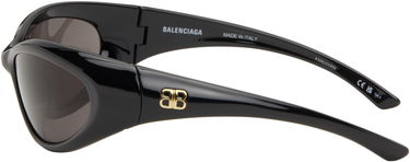 Слънчеви очила Balenciaga Balenciaga Sporty B Round Sunglasses Черно | BB0384S-001, 2