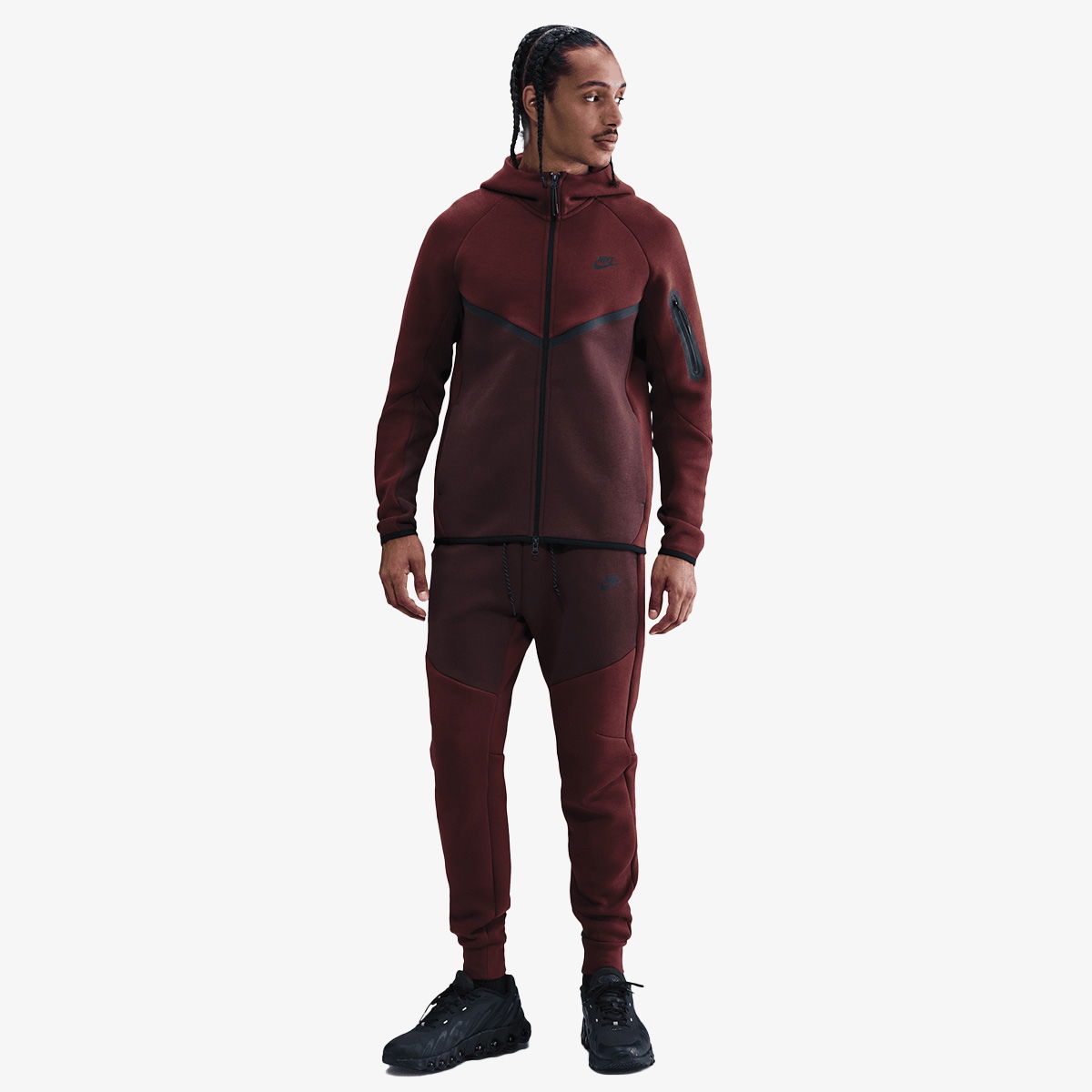 Спортни панталони Nike Tech Fleece Joggers Бургунди | HV0959-619, 0