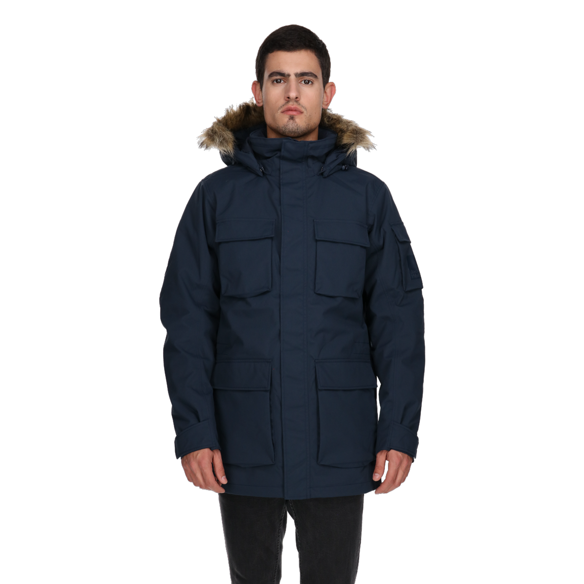Парка Jack Wolfskin GLACIER CANYON Parka with Faux Fur Hood Тъмно синьо | 1107674-1010, 0