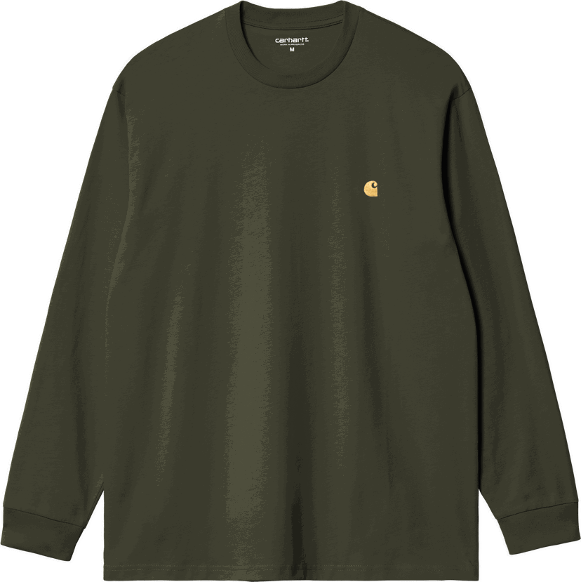 Тениска Carhartt WIP Long-sleeve Carhartt WIP Chase T-Shirt Зелено | i026392-3cbxx