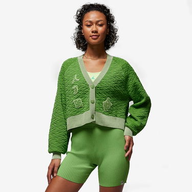 Пуловер Jordan UNION x Bephies Beauty Supply Women's Cardigan Зелено | FD4250-377, 1