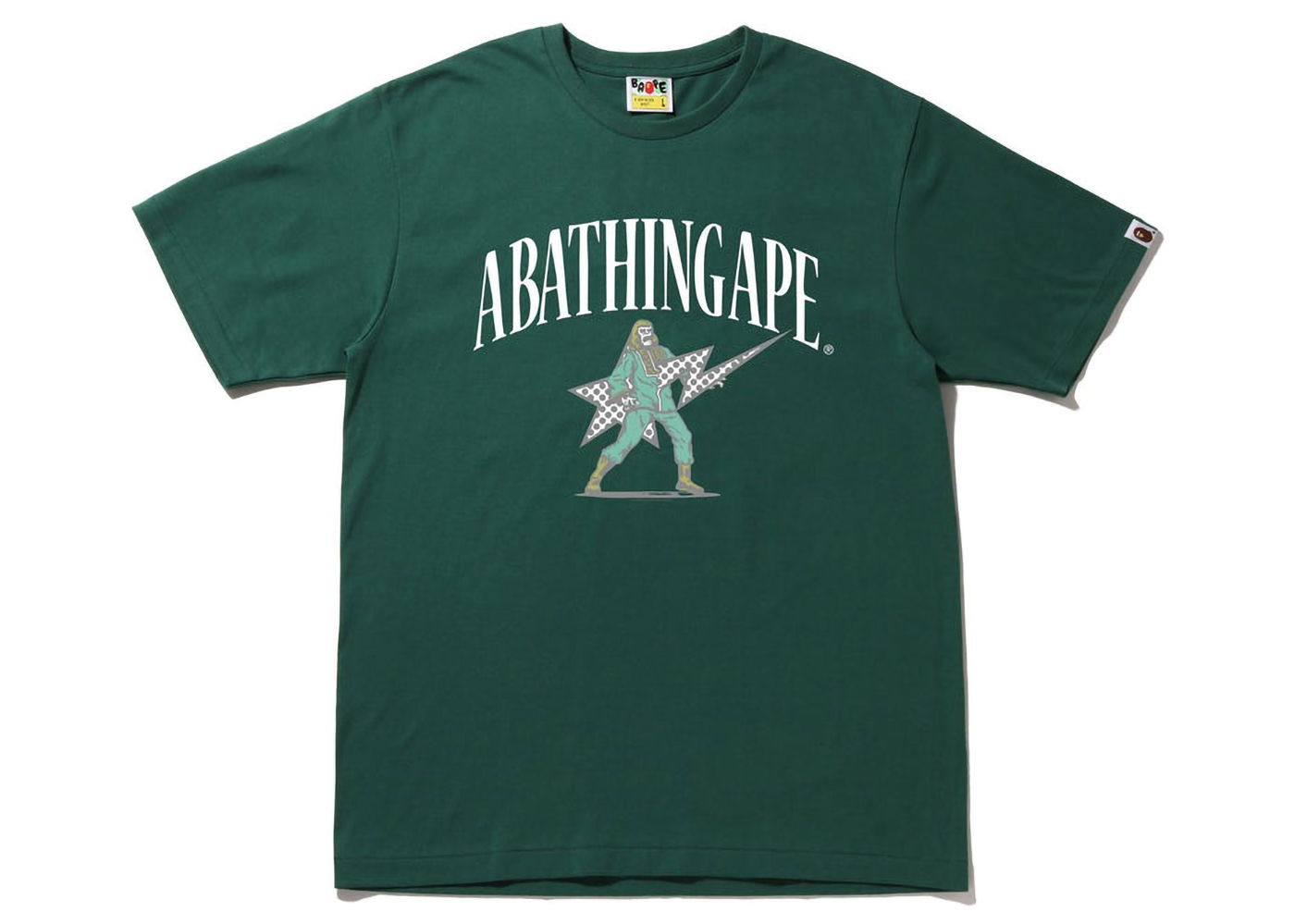 Тениска BAPE Archive Graphic #2 Tee Зелено | 1I20-110-014, 0