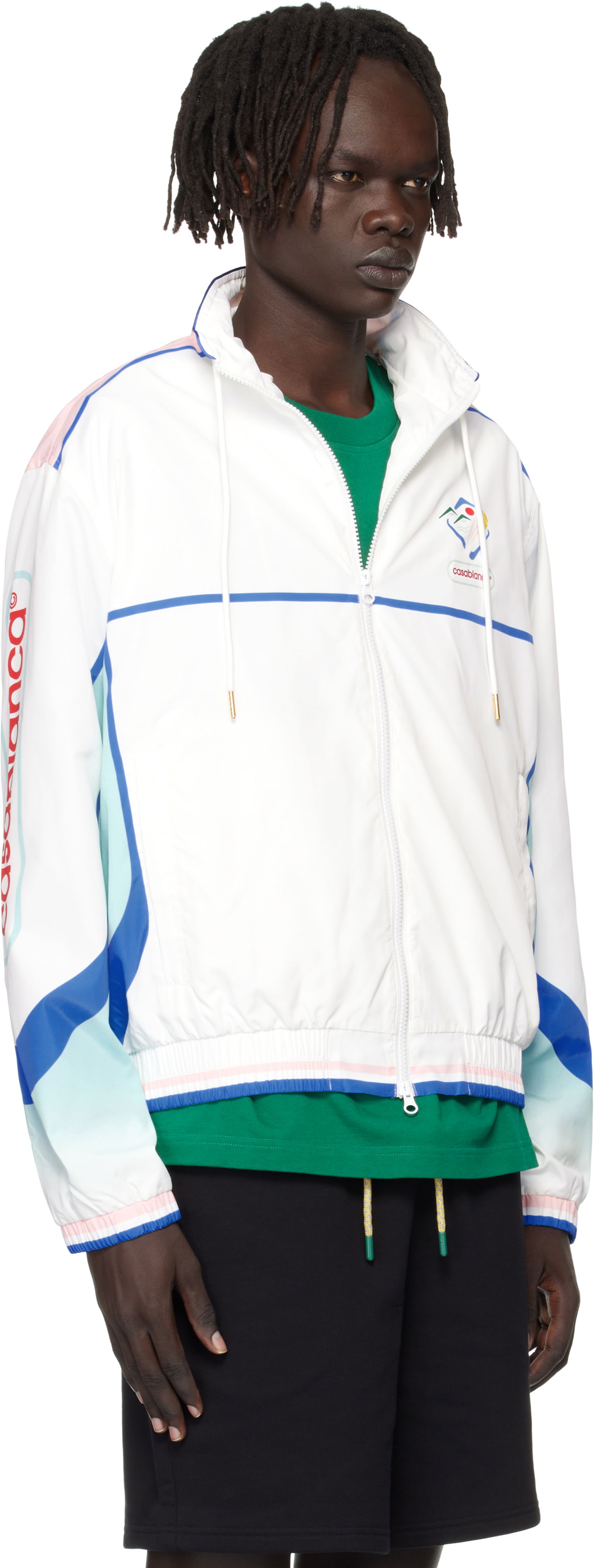 Ветровка Casablanca Casablanca Casa Sportif Windbreaker Jacket Бяло | U-MPF25-JK-033-01, 1