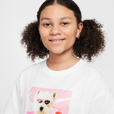 Тениска Nike Girls' T-Shirt Бяло | HQ2337-100, 2