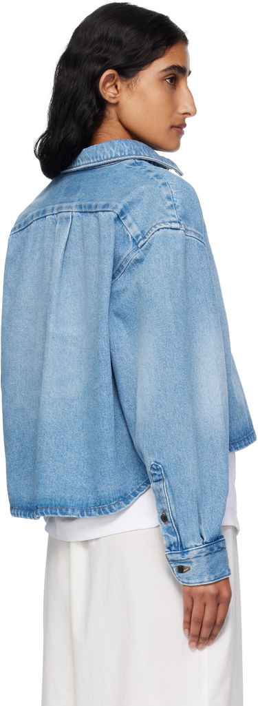 Риза A.P.C. A.P.C. Sam Cropped Denim Shirt Синьо | COHIC-F32022, 2