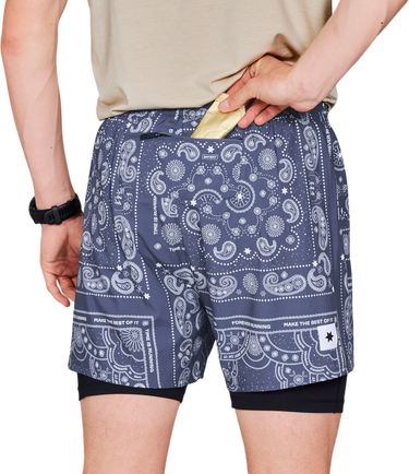 Къси панталони Saysky Saysky Paisley 2 In 1 5" Pace Shorts Тъмно синьо | mmrsh03c1020, 3