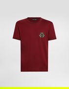 Dolce & Gabbana Cotton T-Shirt with Heraldic Patch