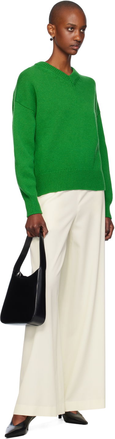 Пуловер &Daughter Slouch V-Neck Sweater Зелено | F2205, 3