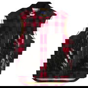 Junya Watanabe MAN x Filson Plaid Wool Vest with Patent Pockets and Sherpa Lining