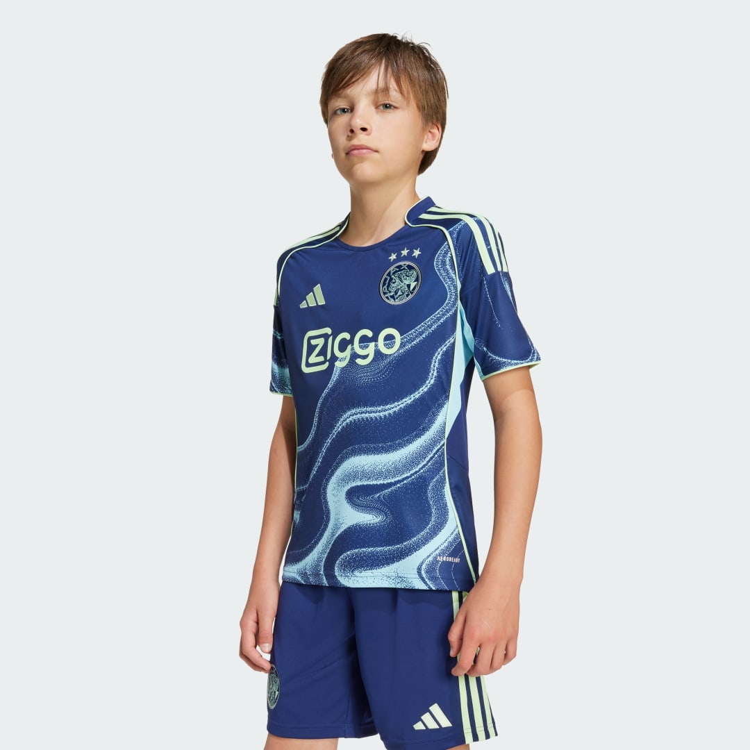 Фланелка adidas Performance Ajax Amsterdam 25/26 Kids' Away Jersey Синьо | JI7218, 0