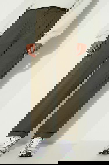 Карго панталони Carhartt WIP Collins Wide High Waist Cotton Pants Зелено | I029789.666GD, 0