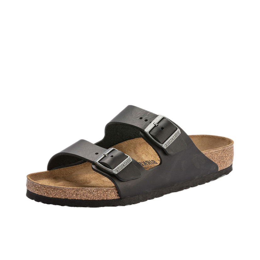 Кецове и обувки Birkenstock Arizona Natural Leather Narrow Fit Черно | 1023141