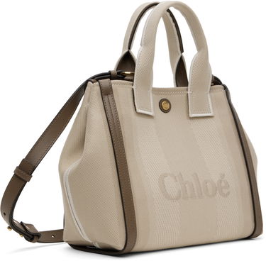 Голяма пазарска чанта CHLOÉ Chloé Small 'Chloé Carry' Tote Bag Бежово | CHC25SS911O65, 2