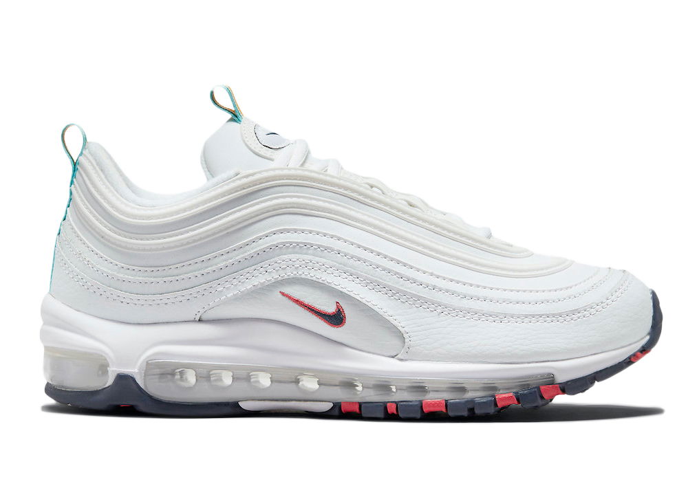 Кецове и обувки Nike Air Max 97 White Multi Color Pull Tabs W Бяло | DH1592-100, 0