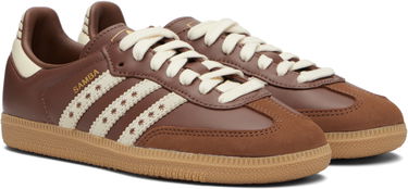 Кецове и обувки adidas Originals Samba OG Кафяво | JR8821, 3