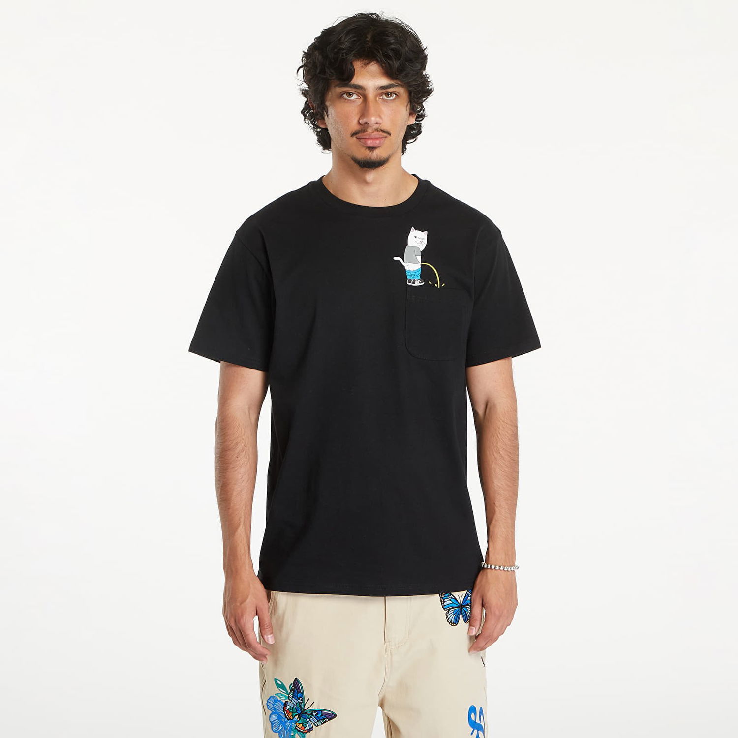 Тениска RIPNDIP Potty Pocket Short Sleeve Tee Black Черно | RNDSUM24138, 0