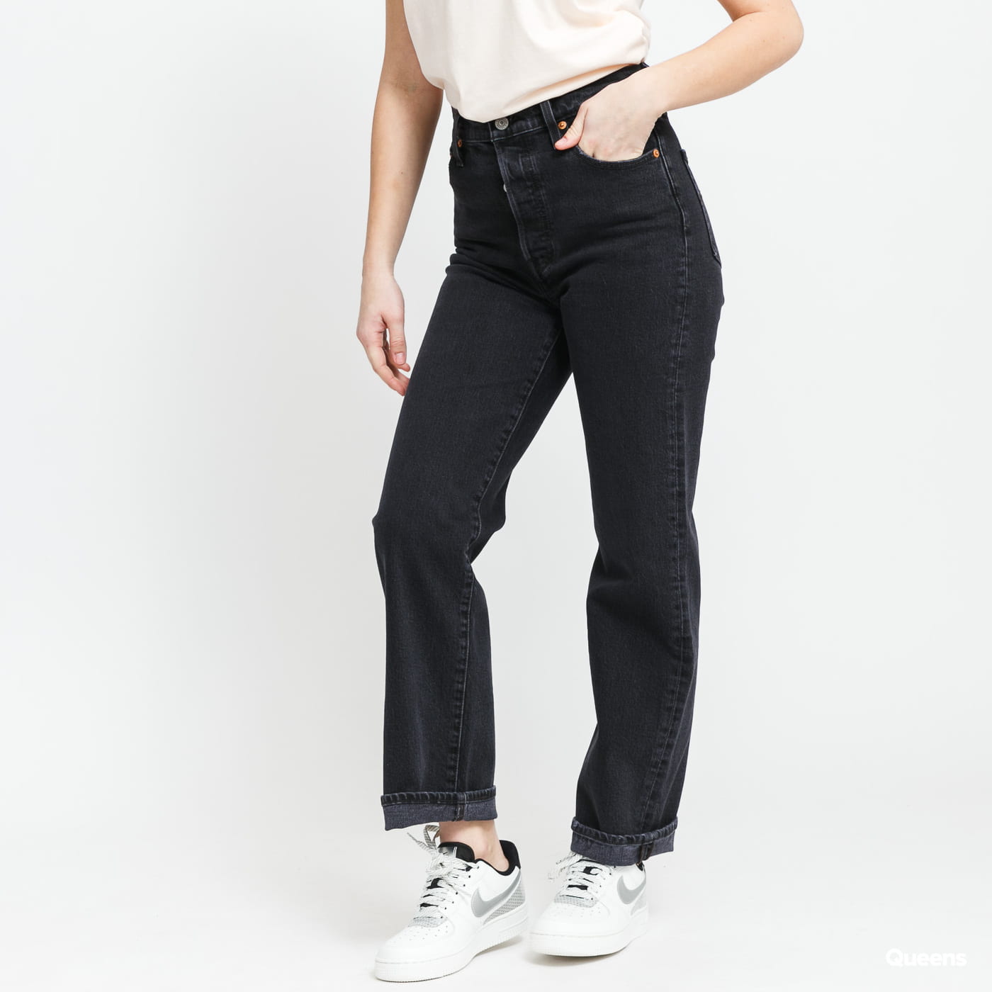 Дънки Levi's Ribcage Straight ankle Черно | 72693-0037, 0