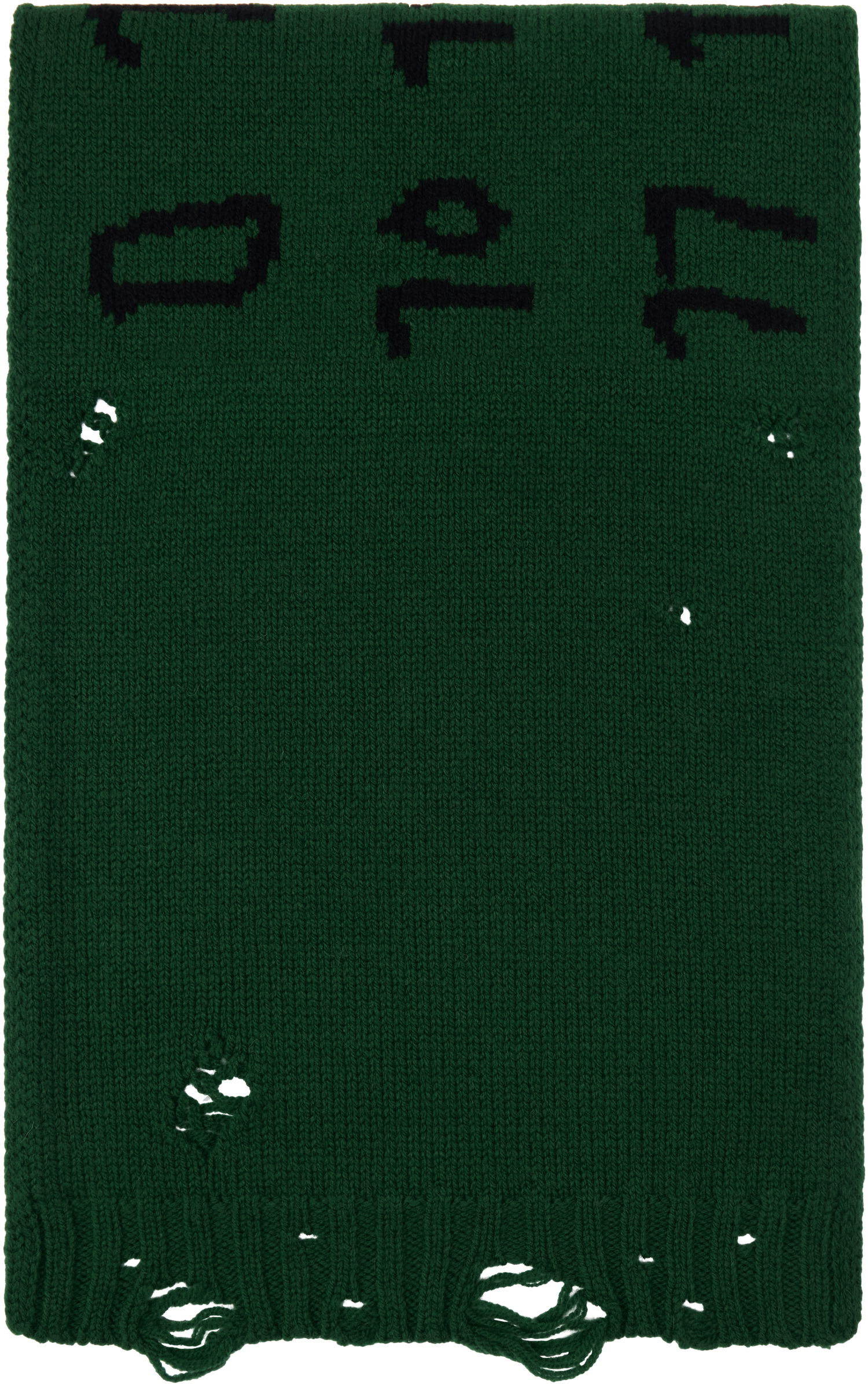 Шал Maison Margiela Numeric Knitted Scarf Зелено | S62TE0052 M13074, 0