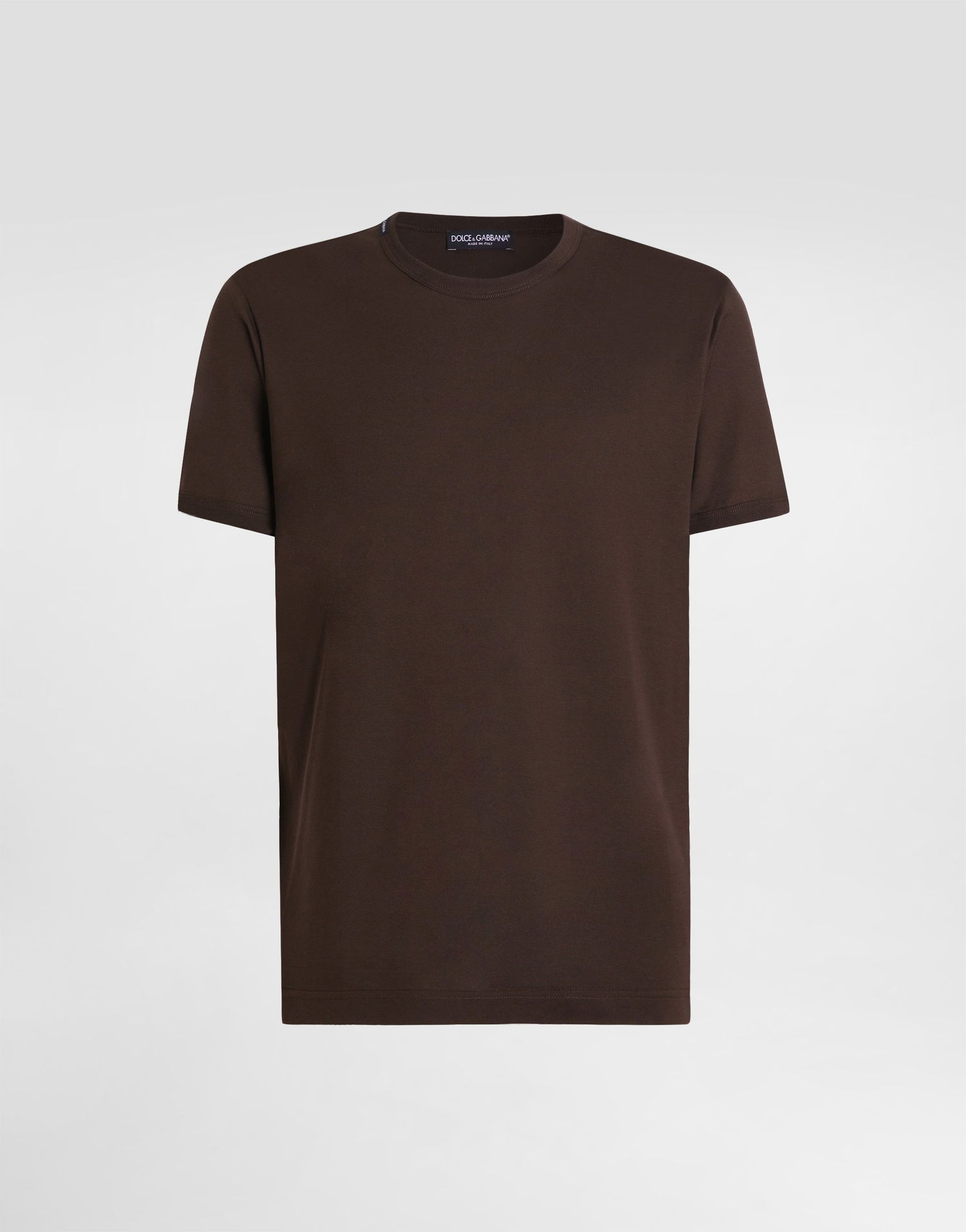 Тениска Dolce & Gabbana Dolce & Gabbana Cotton T-Shirt Кафяво | G8JX7TFU7EQM1213, 0