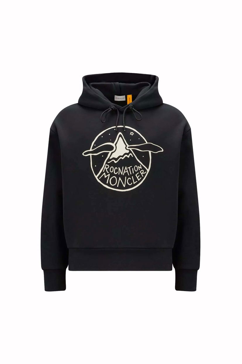 Суитчър Moncler Roc Nation by Jay-Z x Logo Motif Hoodie Черно | I209W8G00006809KX999