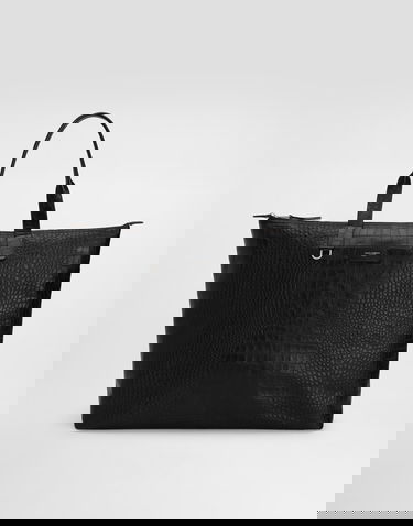 Голяма пазарска чанта Dolce & Gabbana Dolce & Gabbana Large Crocodile-Print Calfskin Shopper Черно | BM2374AS42280999, 0