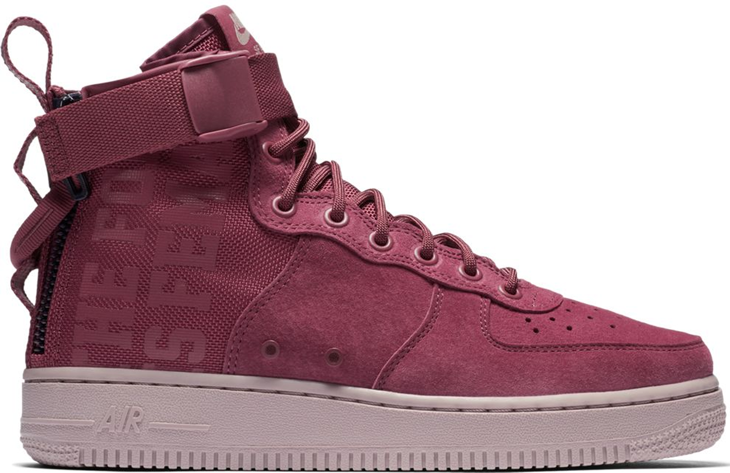 Кецове и обувки Nike SF Air Force 1 Mid Force Is Female Vintage Wine W Бургунди | AJ1698-600, 0