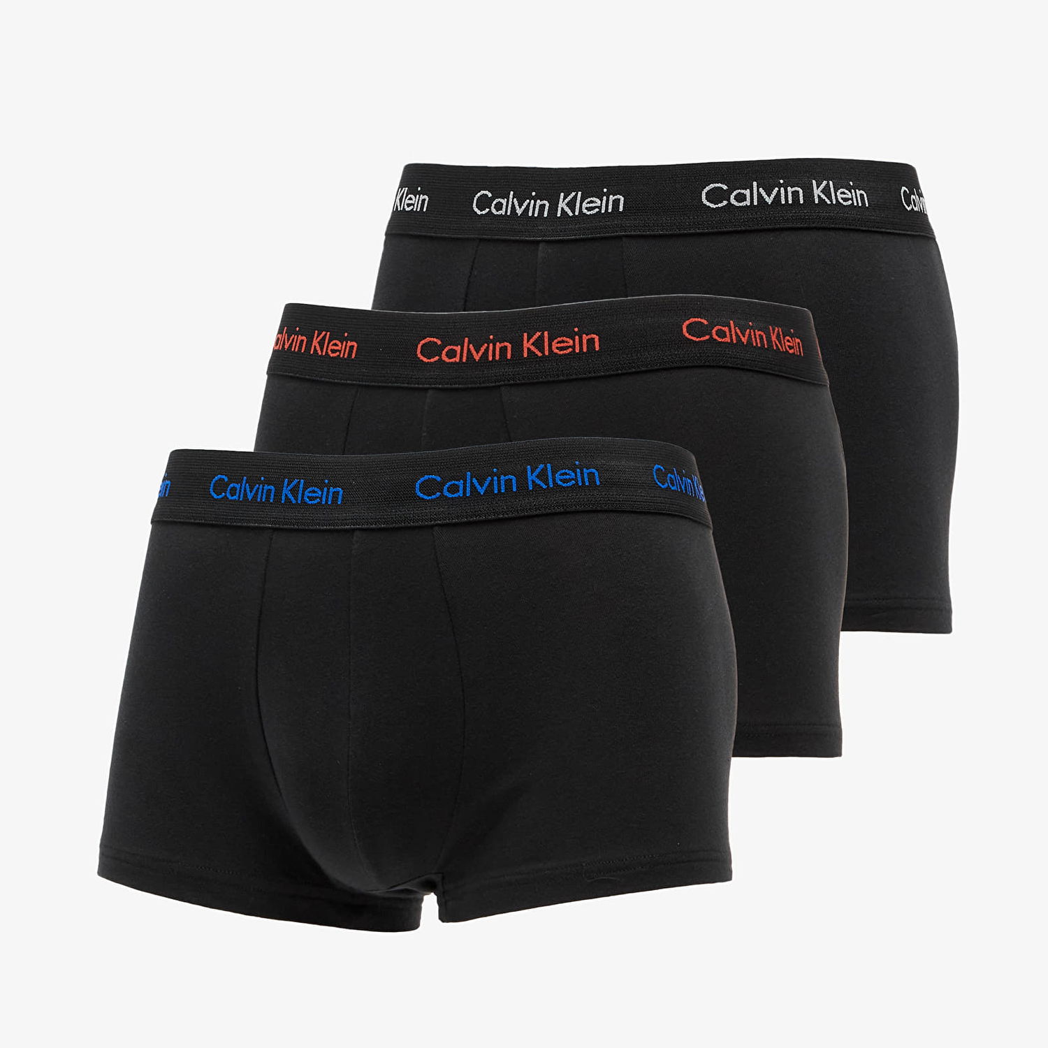 Боксерки CALVIN KLEIN Cotton Stretch Low Rise Trunk 3Pk Черно | U2664G WHN, 0