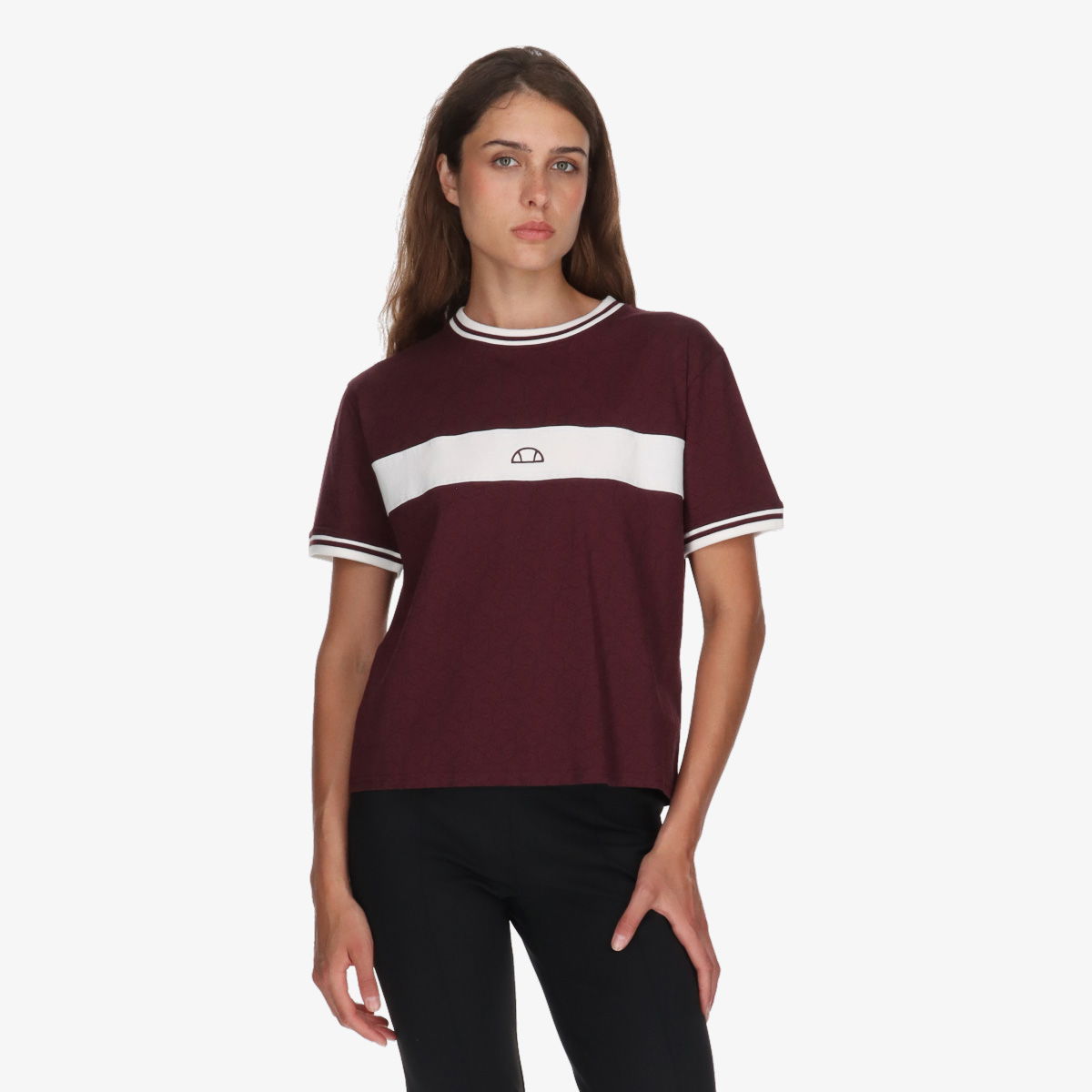 Тениска Ellesse Ellesse Women's Crewneck T-Shirt Бургунди | ELA253F835-56, 0