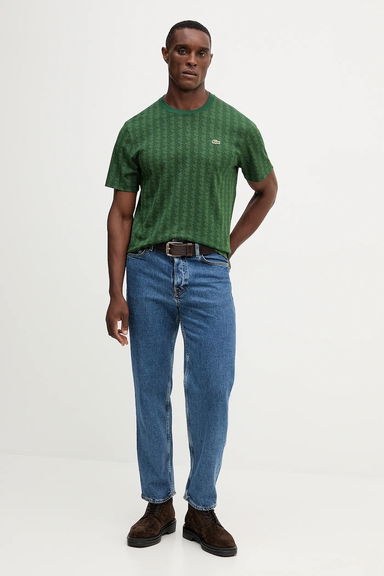 Monogram Pattern Crew Neck T-Shirt, 1