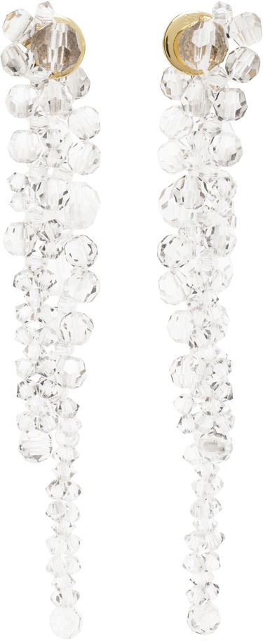 Обеци Simone Rocha Simone Rocha Double Pierce Through Drip Earrings Бяло | ERG520 0903, 0