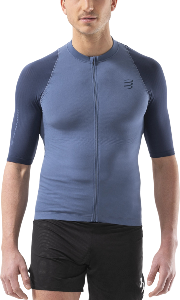 Фланелка Compressport Trail Racing Postural Short Sleeve Top Синьо | atsm4905122, 0