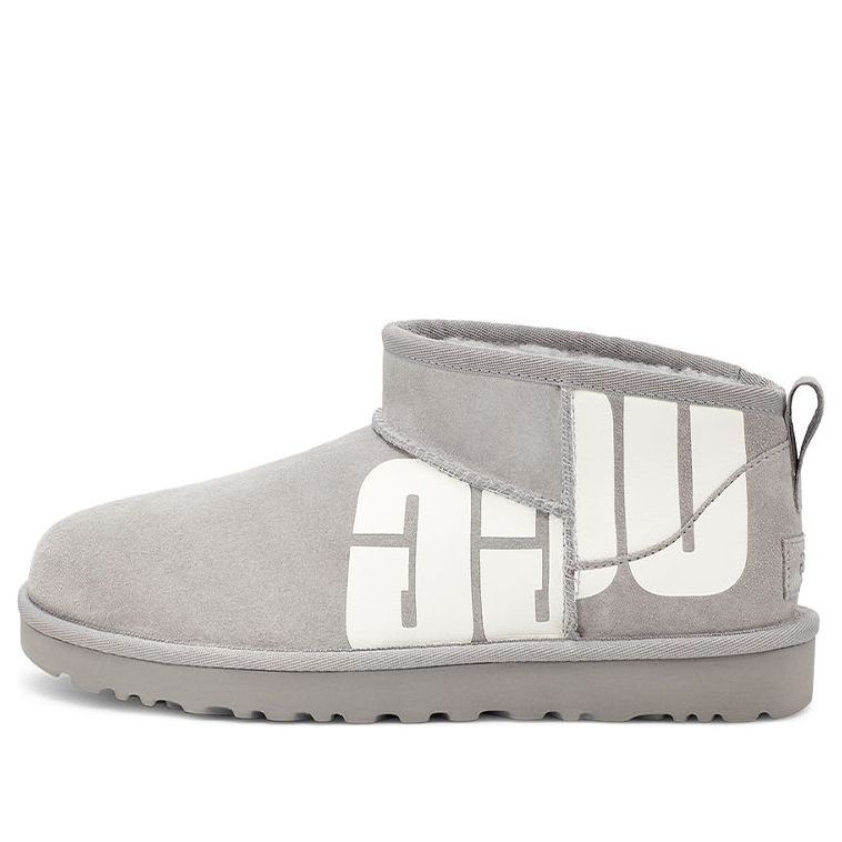 Кецове и обувки UGG Classic Ultra Mini Chopd Boots Сиво | 1126373-CBB