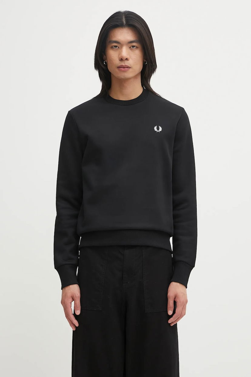 Суитчър Fred Perry Fred Perry Crew Neck Sweatshirt M1369 Черно | M1369