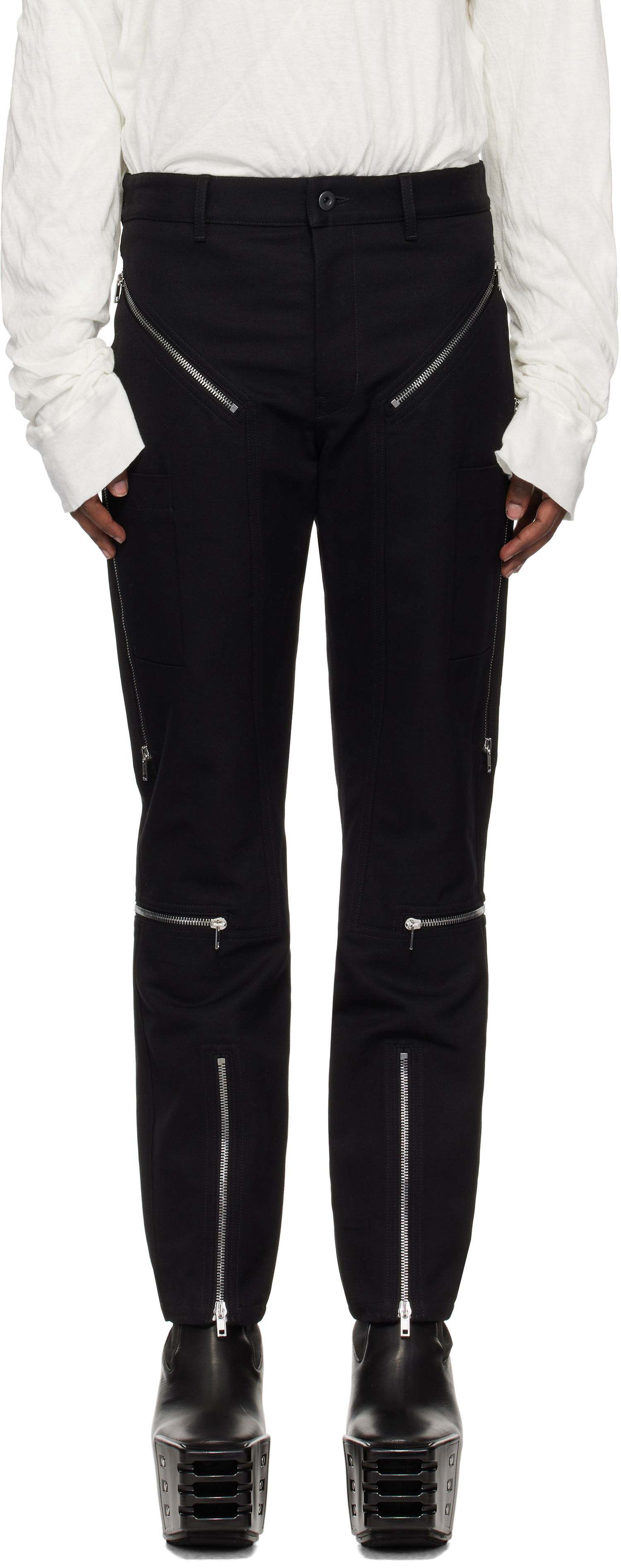 Карго панталони Rick Owens Cargo Pants Utility Черно | RL02D6367 CTE, 0