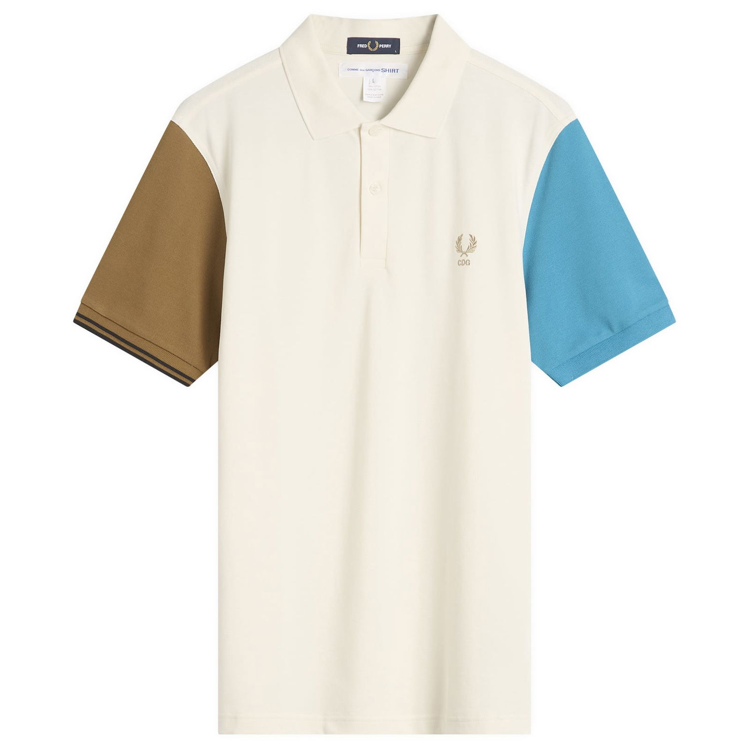 Поло тениска Comme des Garçons SHIRT X Fred Perry Polo Shirt Бежово | FP-T503-051-1, 0
