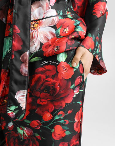 Пижама Dolce & Gabbana Dolce & Gabbana Rose Print Satin Pajama Pants Многоцветен | FTAMPTIS1ZDHN5PD, 3