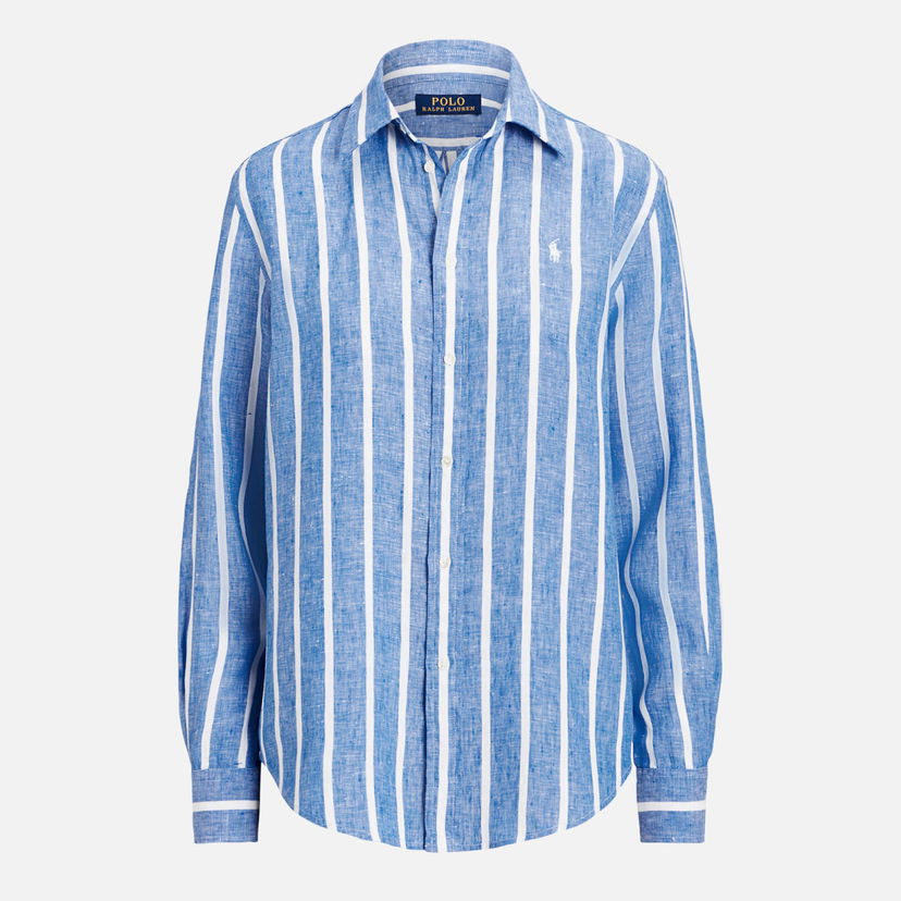 Риза Polo by Ralph Lauren Striped Relaxed Fit Linen Shirt Синьо | 211910644007