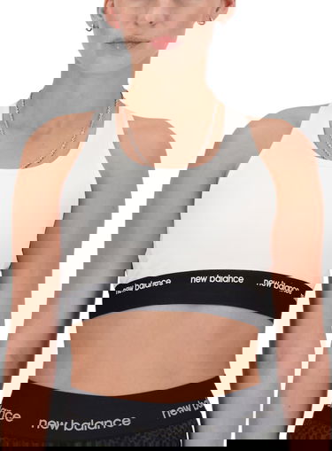 Сутиен New Balance Sleek Medium Support Sports Bra Бяло | wb41048-wt, 0