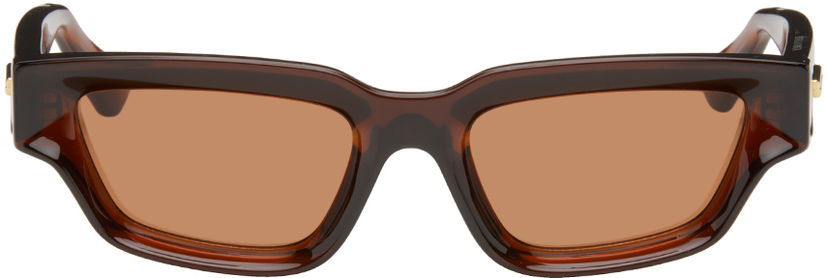 Слънчеви очила Bottega Veneta Sharp Square Sunglasses Кафяво | BV1250S-004