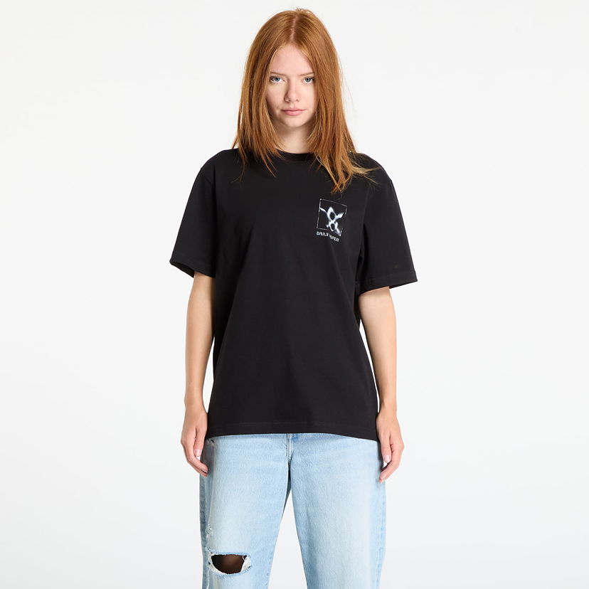 Тениска DAILY PAPER Daily Paper Shadow Grid Short Sleeve T-Shirt Черно | 2521099