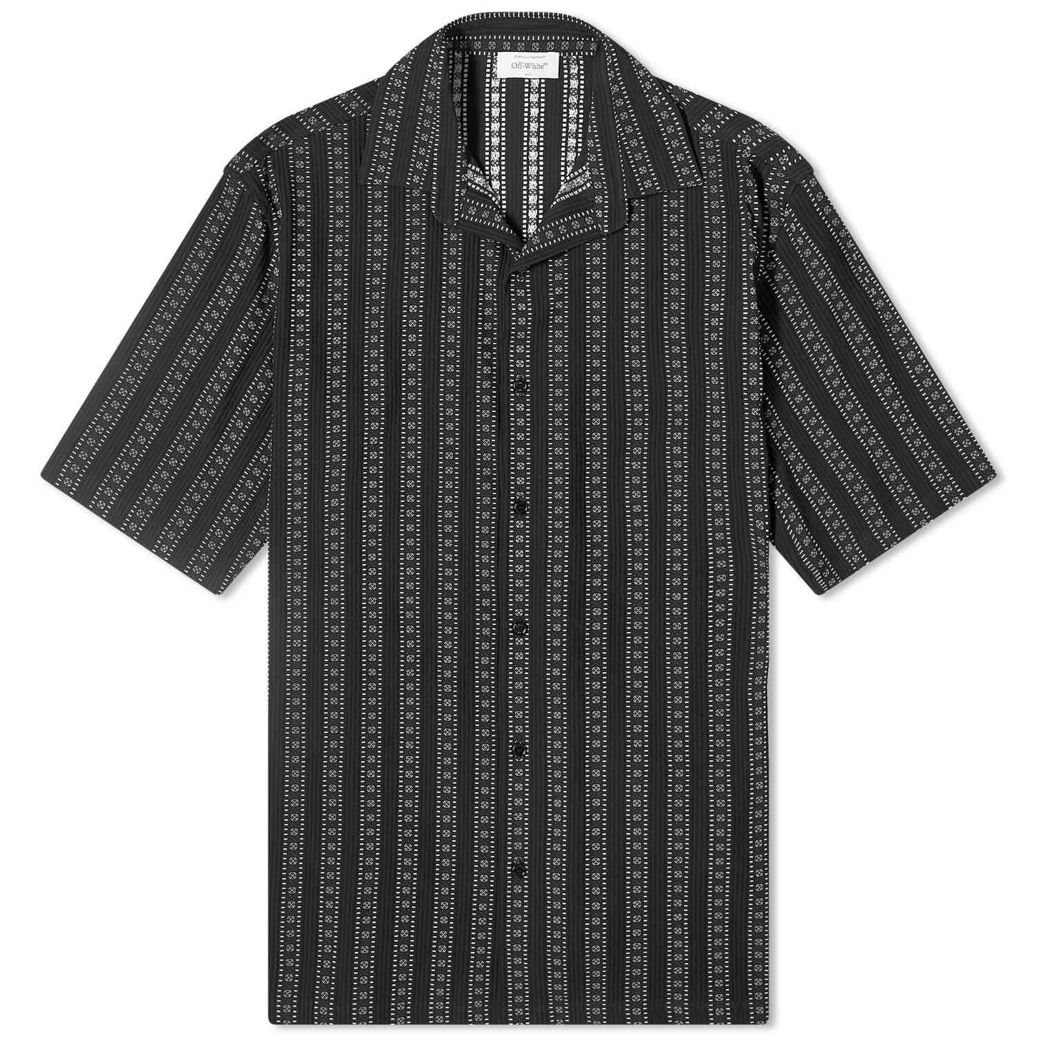 Риза Off-White Arrow Stripe Vacation Shirt Синьо | OMGG013S24FAB0018200, 0