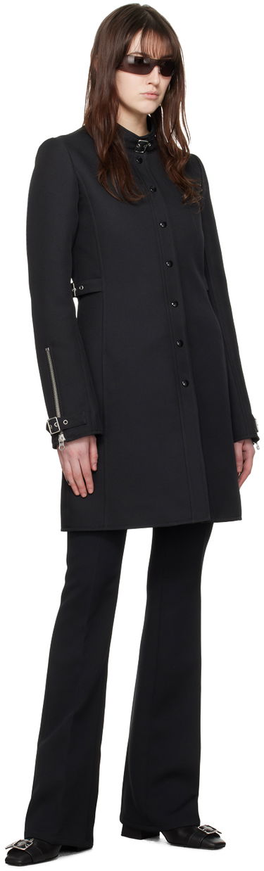 Палта Courrèges Buckle Detail Coat Черно | 124CMA137PL0077, 3