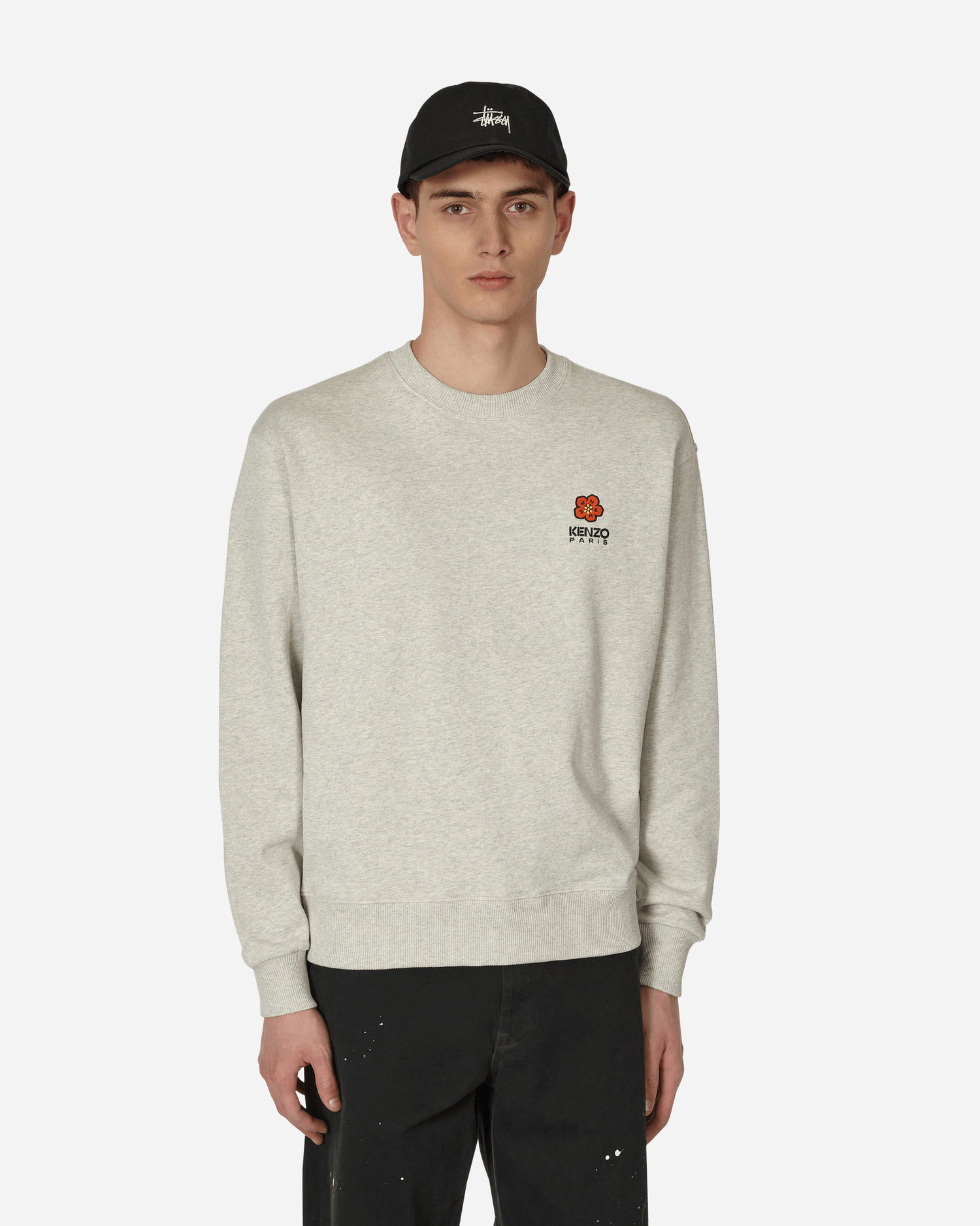 Суитчър KENZO 'Boke Flower' Crest Classic Crewneck Sweatshirt Сиво | FD55SW4404MF 93, 0